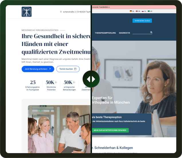 schneiderhan orthopaede vorher nacher bild